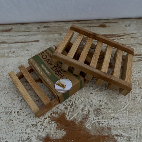 Bamboo Soap Tray - NEW, unused, sustainable + long-lasting soap! - Picture 2 of 6